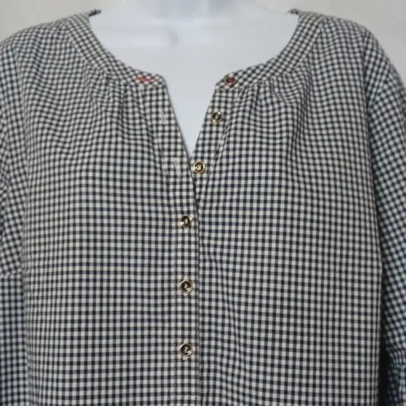 Talbots The Opra Magazine Collection Checkered Top. Size XL - Picture 7 of 13